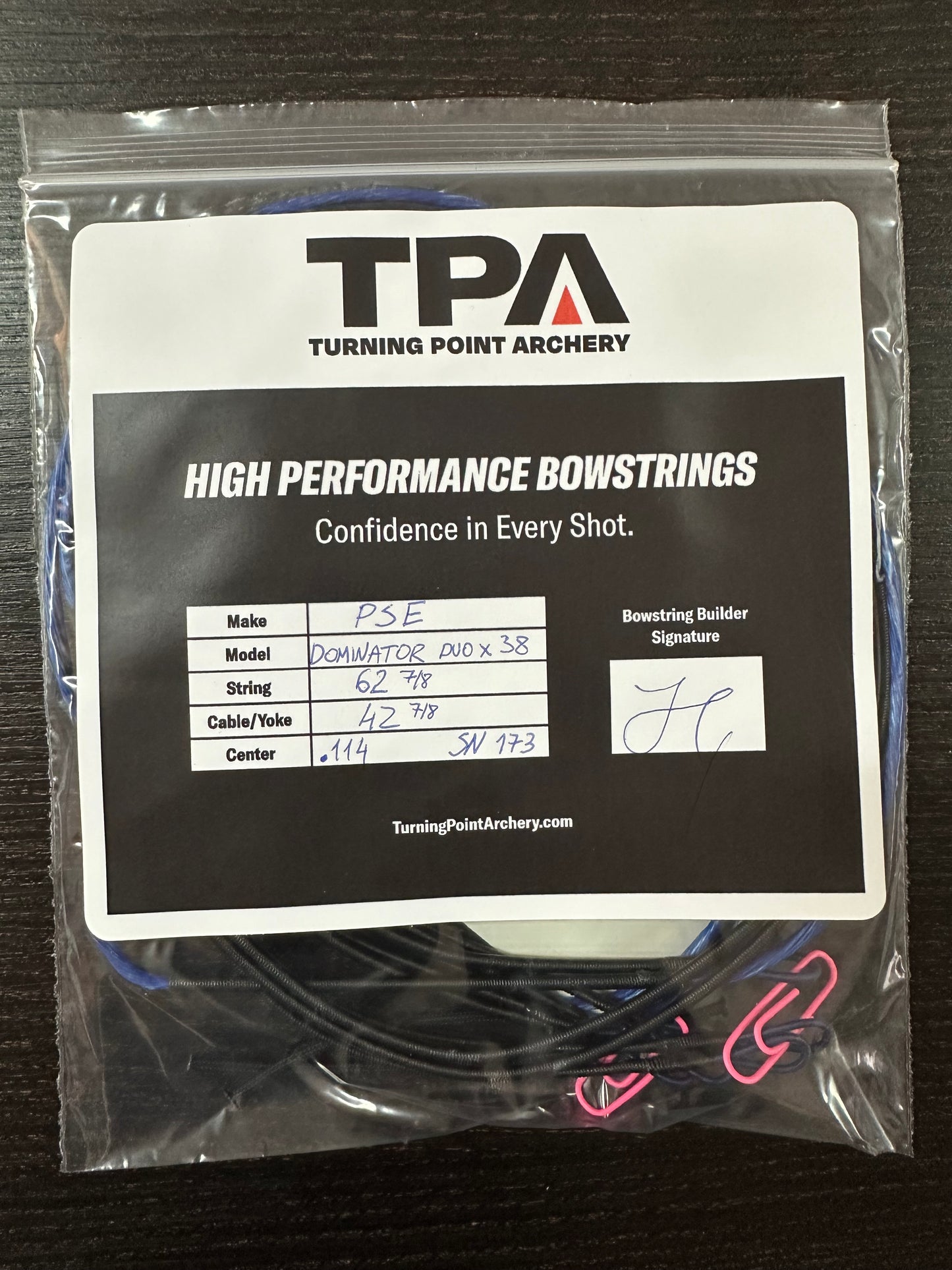 PSE Dominator DUO X 38 Custom Bow String and Cables