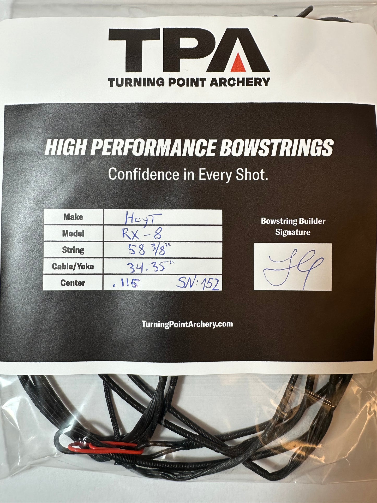 Hoyt Alpha RX-8 Custom Bow String and Cables