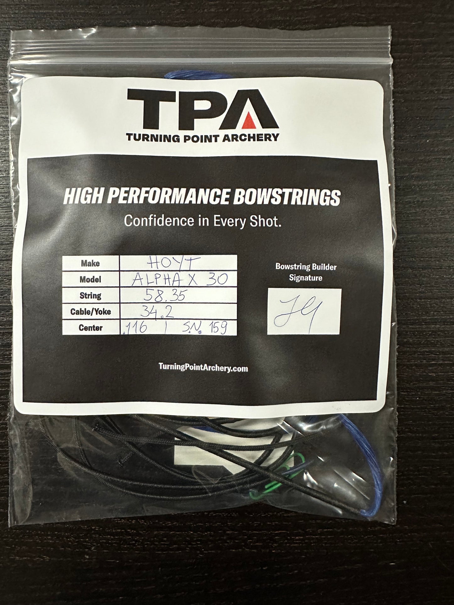 Hoyt Alpha X 30 Custom Bow String and Cables