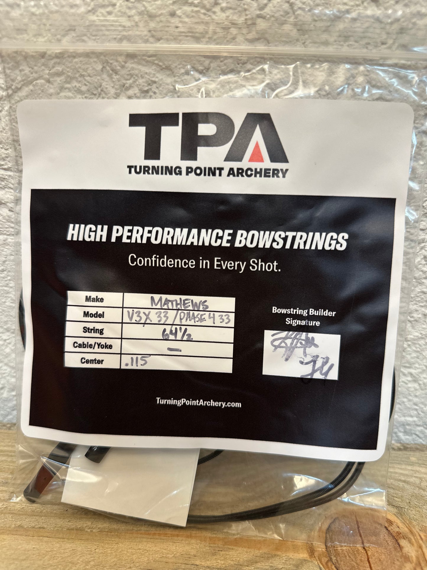 Mathews PHASE 4 33 / V3X 33 Bow String (String Only - Multiple Colors)