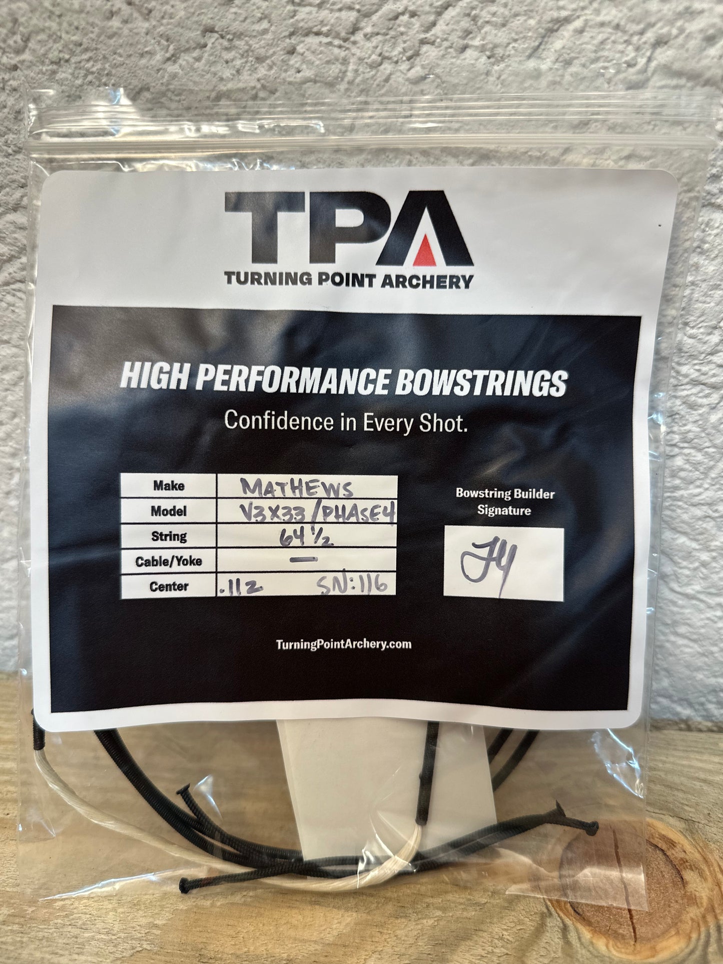 Mathews PHASE 4 33 / V3X 33 Bow String (String Only - Multiple Colors)