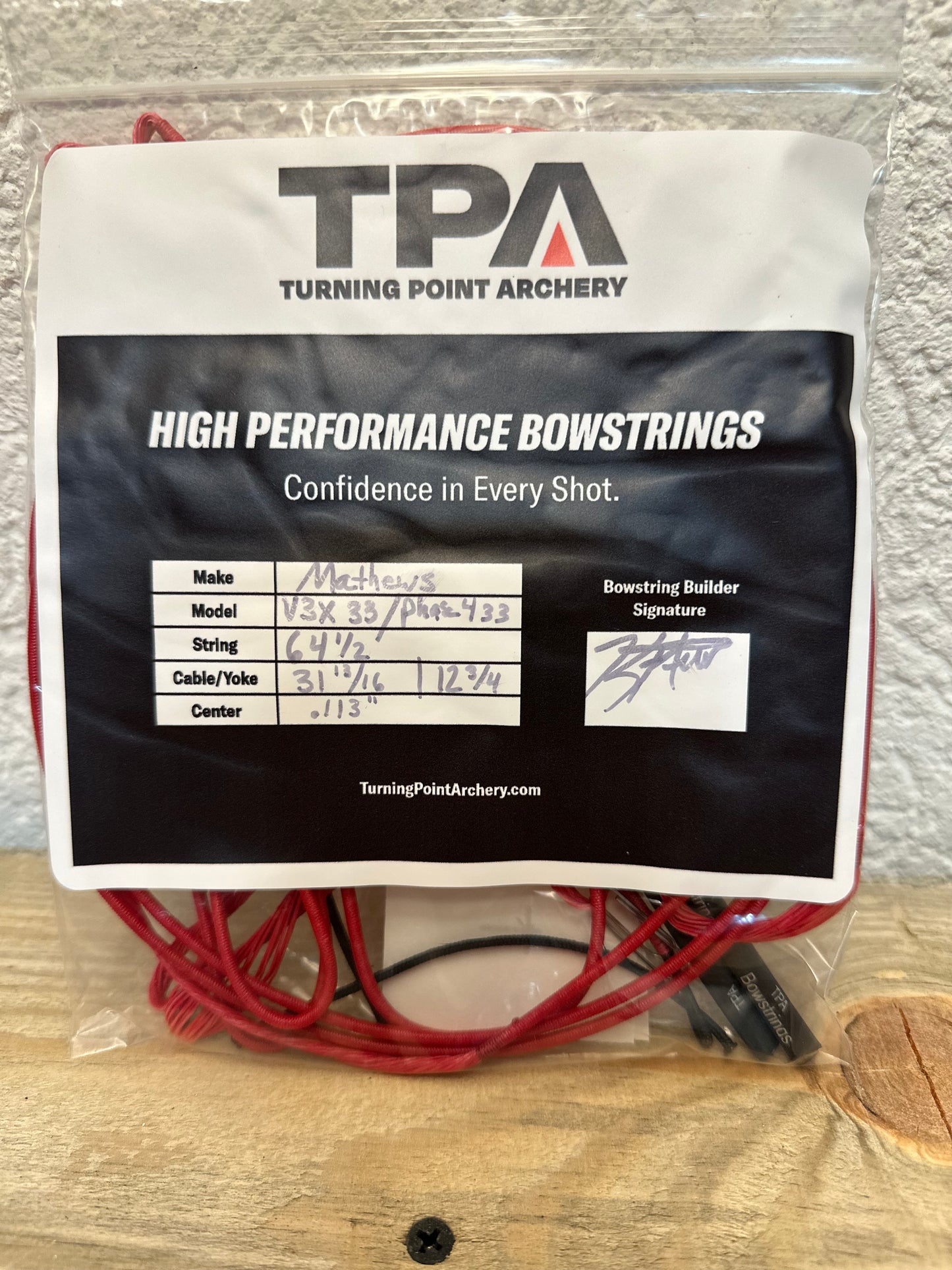 Mathews PHASE 4 33 / V3X 33 Bow String and Cable Set (Multiple Colors)