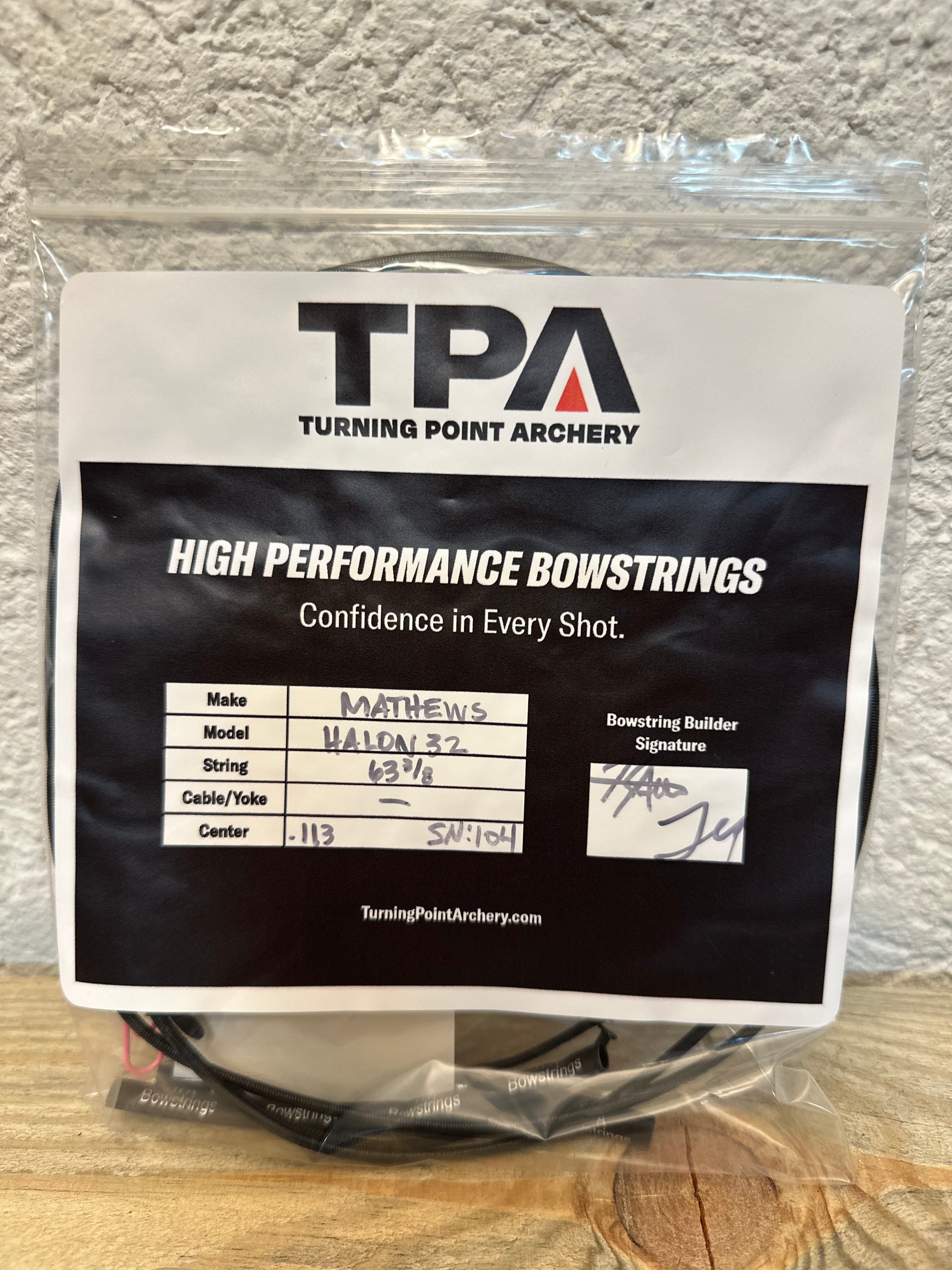 String Only Mathews Halon 32 Bow String (String Only) – Turning Point Archery